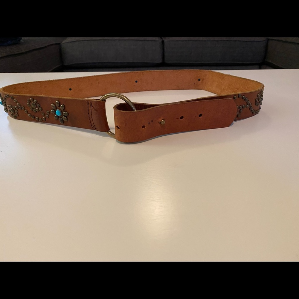 Leather belt
